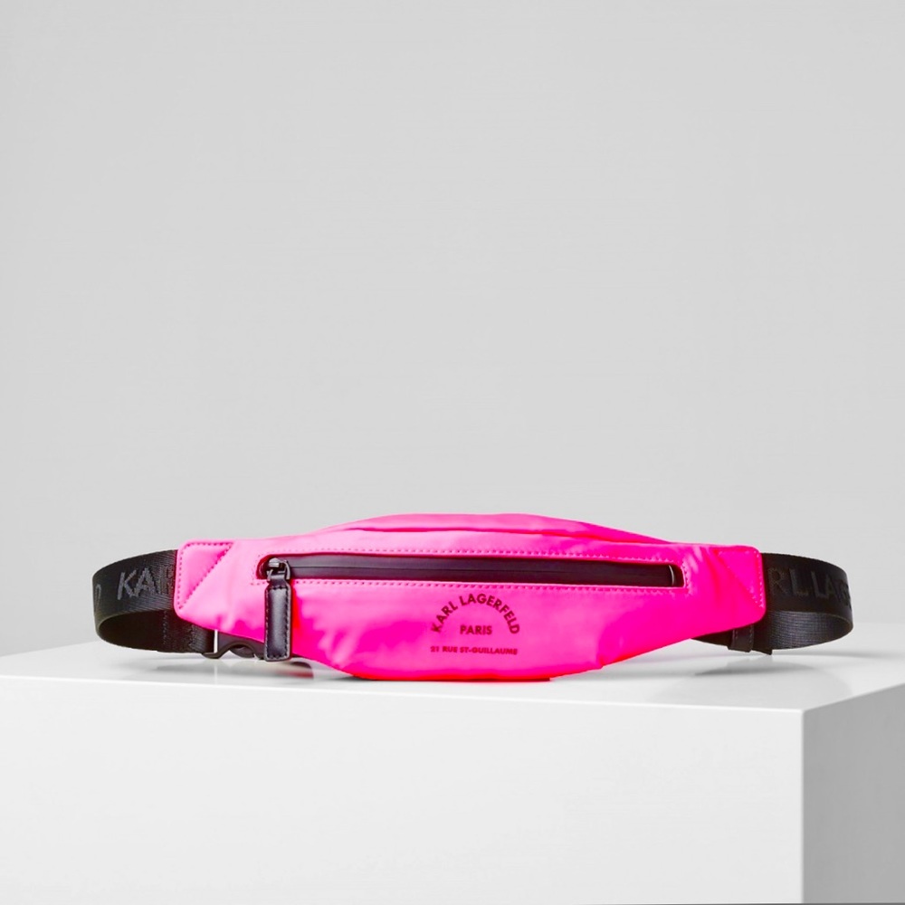 KARL LAGERFELD
Rue St Guillaume Small Fanny Bag Belt Bag NEON PINK